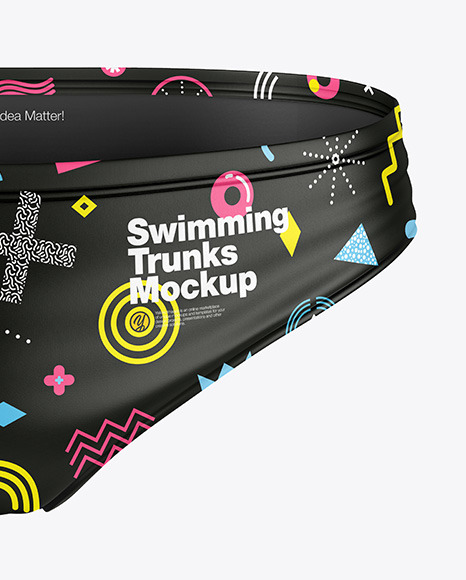 Matte Swimming Trunks Mockup