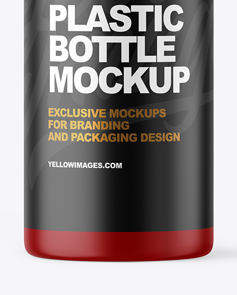 Matte Plastic Bottle with Pump Mockup