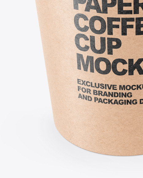 Kraft Paper Coffee Cup With Wooden Stick