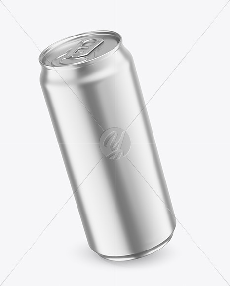 440ml Matte Metallic Drink Can Mockup