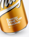 440ml Matte Metallic Drink Can Mockup