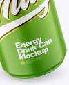 440ml Matte Drink Can Mockup