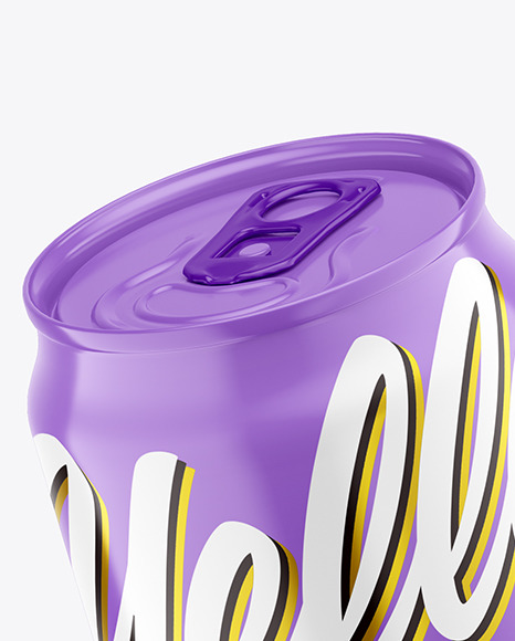 440ml Glossy Drink Can Mockup