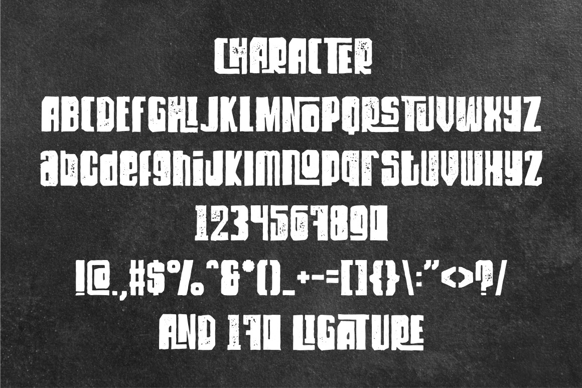 Dirty Rock Font - Blocky Display Typeface