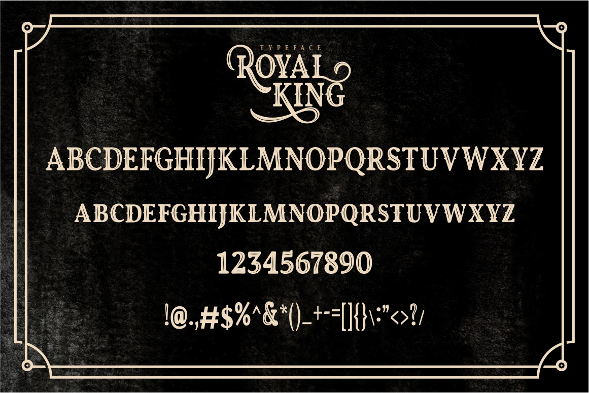 Royal King - Vintage Display Font