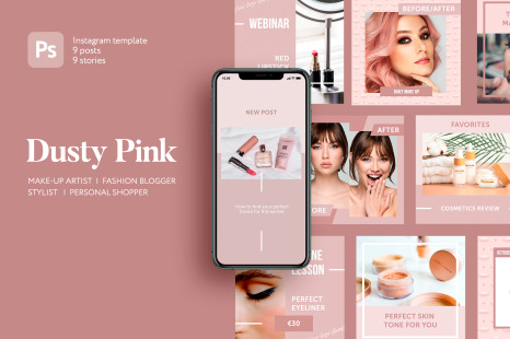 Dusty Pink Instagram Pack - Fashion stylist