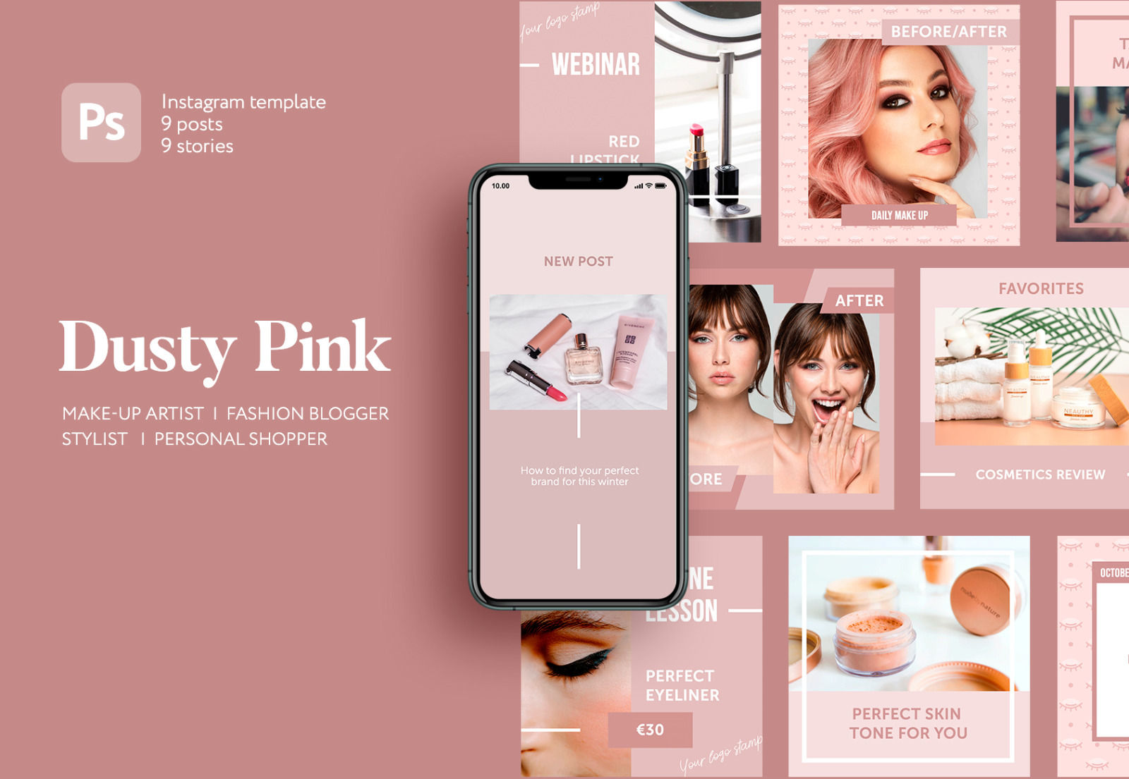 Dusty Pink Instagram Pack Dusty Pink Instagram Pack