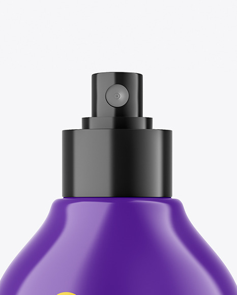 Glossy Spray Bottle Mockup