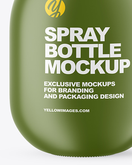 Matte Spray Bottle Mockup