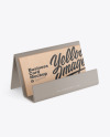 Business Cards with Matte Holder Mockup