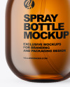 Amber Spray Bottle Mockup