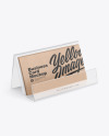 Business Cards with Transparent Holder Mockup