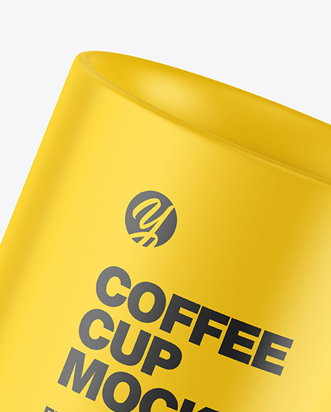 Matte Coffee Cup Mockup