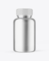 Glossy Metallic Pill Bottle Mockup