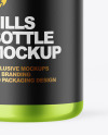 Glossy Metallic Pill Bottle Mockup