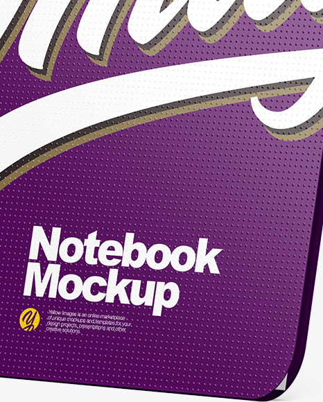 Notebook Mockup - Left Side View