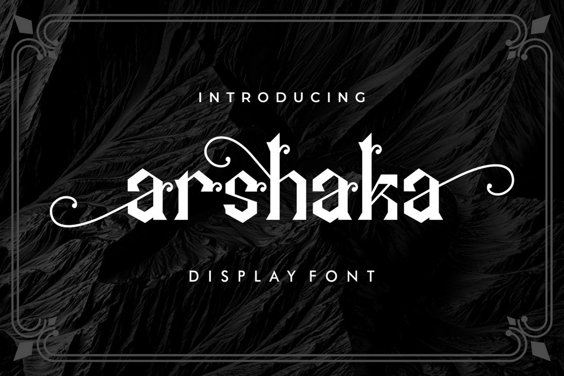 Arshaka - Vintage Display Font Arshaka - Vintage Display Font