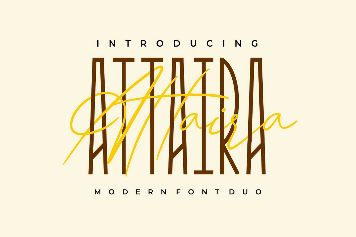 Attaira - Modern Font Duo Attaira - Modern Font Duo