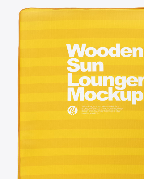 Wooden Sun Lounger Mockup