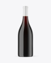 Amber Glass Red Wine Bottle Mockup Amber Glass Red Wine Bottle Mockup