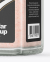 Clear Glass Jar with Pink Salt Mockup