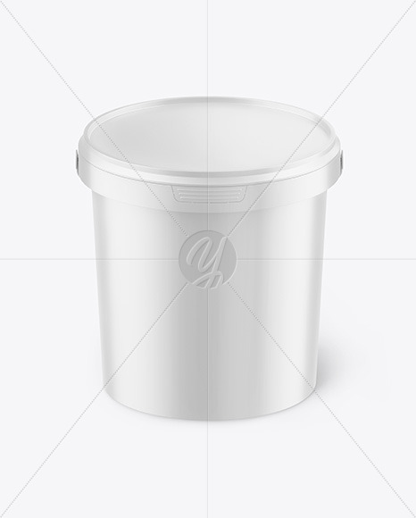 Matte Plastic Bucket Mockup