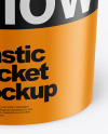 Matte Plastic Bucket Mockup