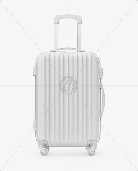 Travel Suitcase Mockup - Front View