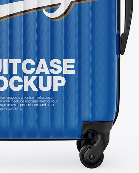 Travel Suitcase Mockup - Front View