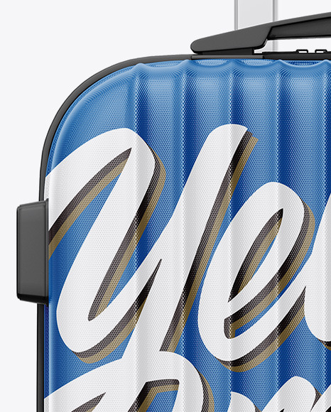 Travel Suitcase Mockup - Front View