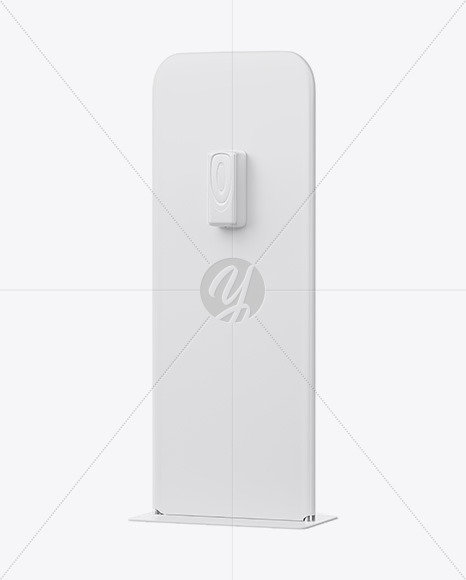 Hand Sanitizer Stand Mockup - Half Side View