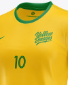 Women’s Football Kit Mockup – Half Side View