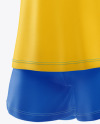 Women’s Football Kit Mockup – Half Side View