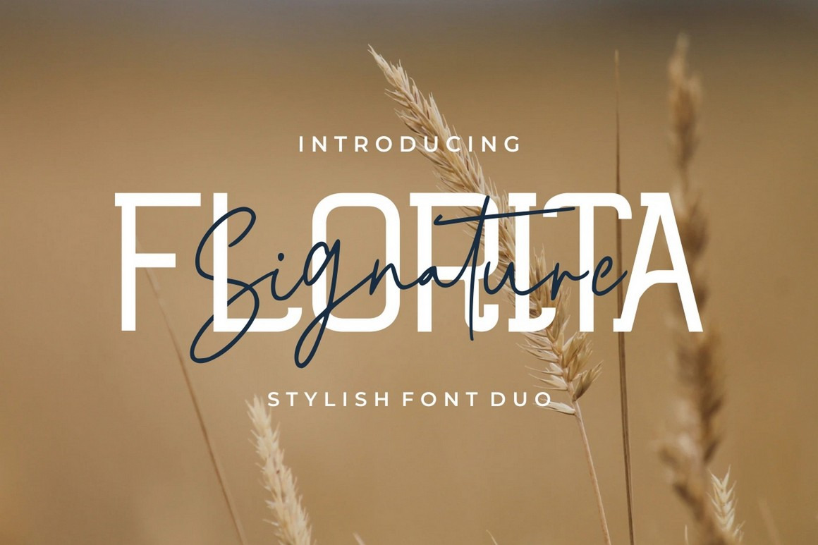 Florita - Beautiful Modern Sans Serif and Signature