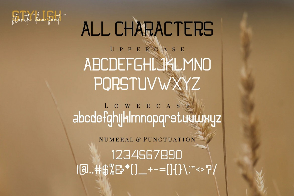 Florita - Beautiful Modern Sans Serif and Signature