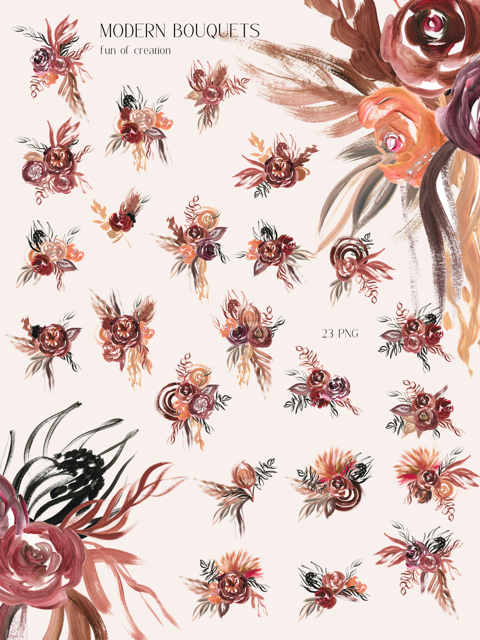Acrylic abstract floral wedding and social meadia clipart, backgrounds Acrylic abstract floral wedding and social meadia clipart, backgrounds