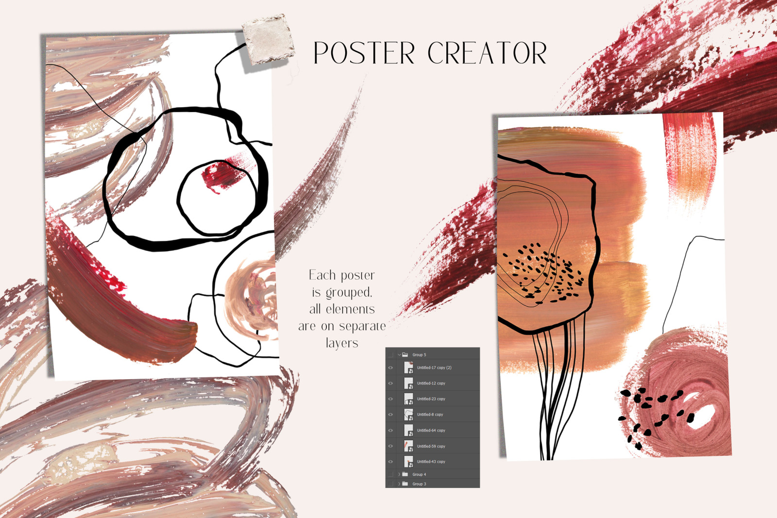 Acrylic abstract floral wedding and social meadia clipart, backgrounds Acrylic abstract floral wedding and social meadia clipart, backgrounds