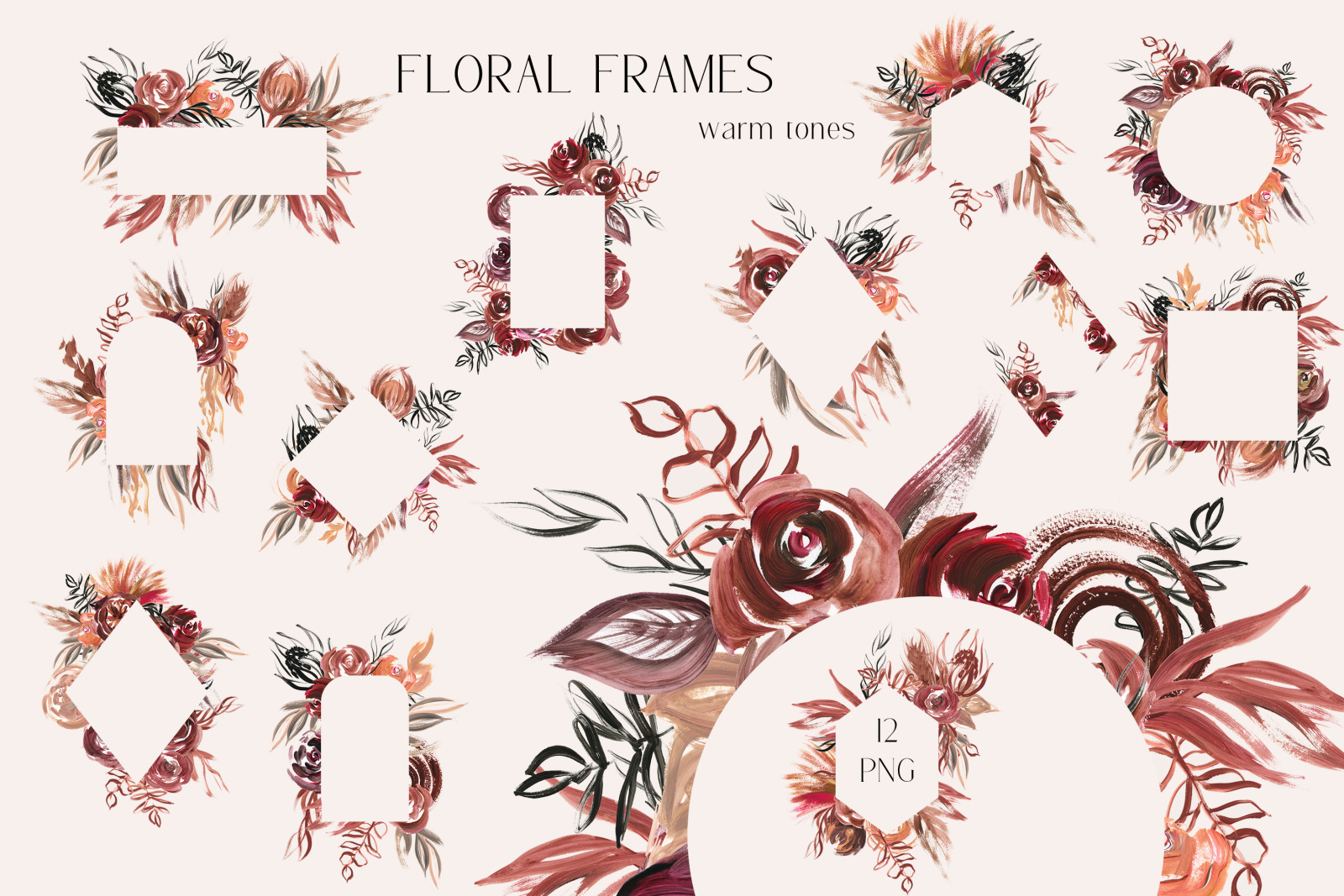 Acrylic abstract floral wedding and social meadia clipart, backgrounds Acrylic abstract floral wedding and social meadia clipart, backgrounds