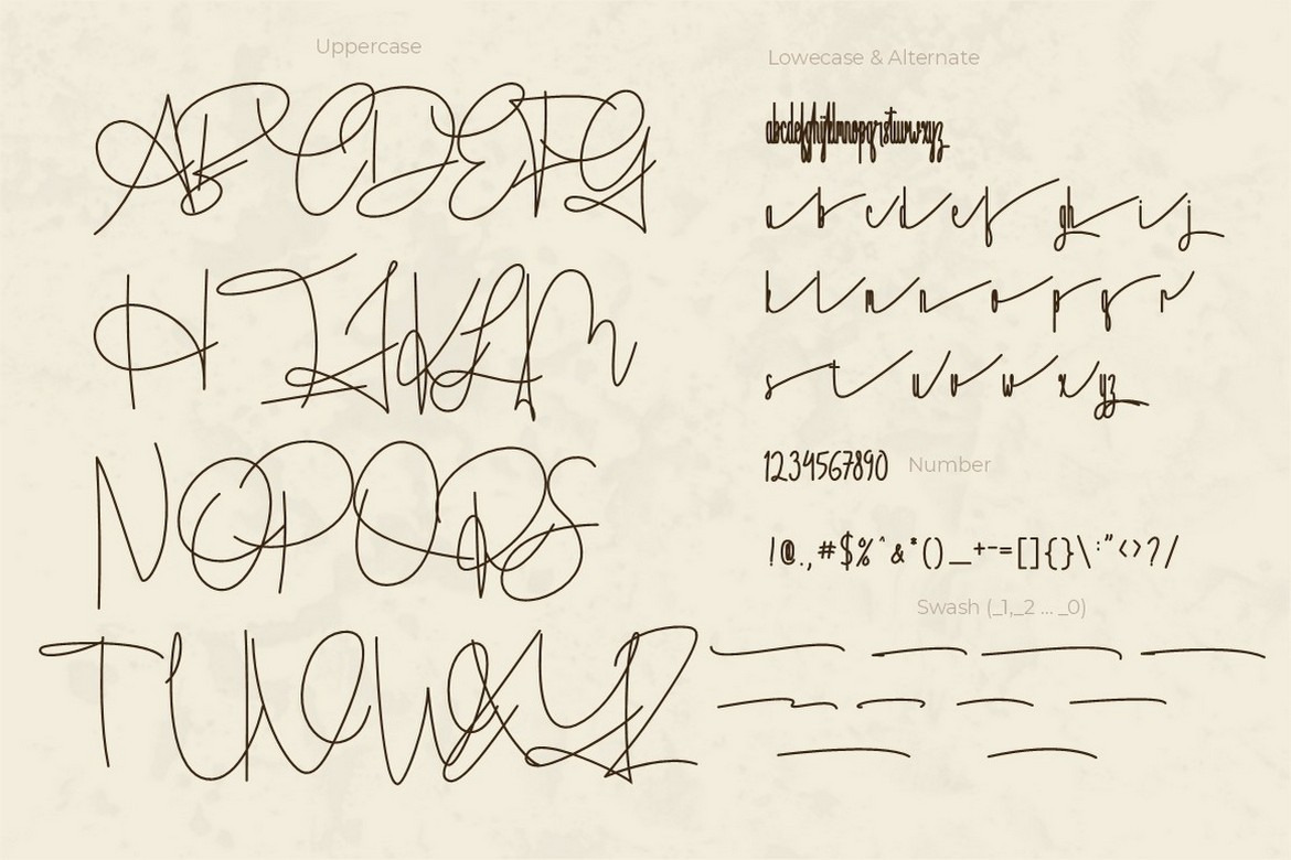 Handitype - Signature Style Font Handitype - Signature Style Font