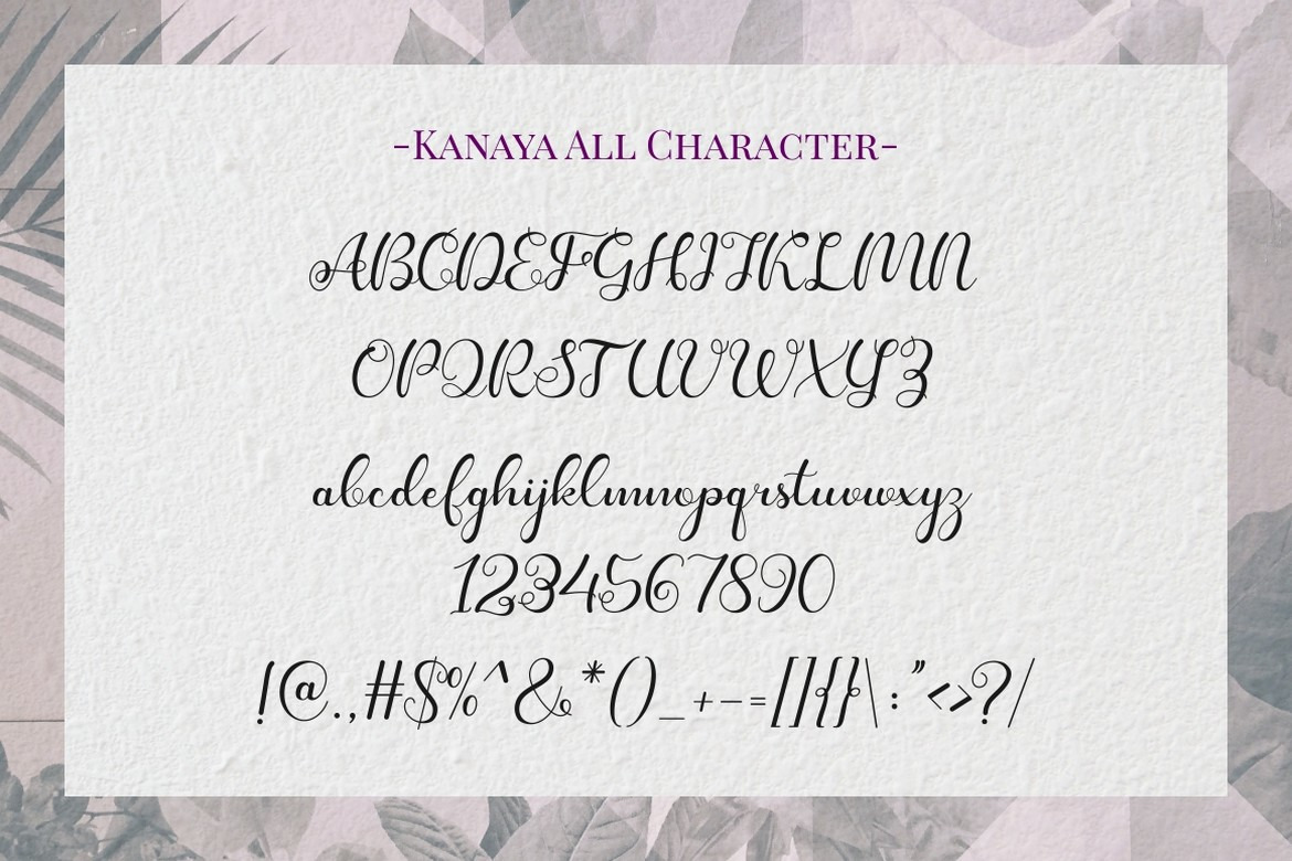 Kanaya - Romantic Modern Script Font