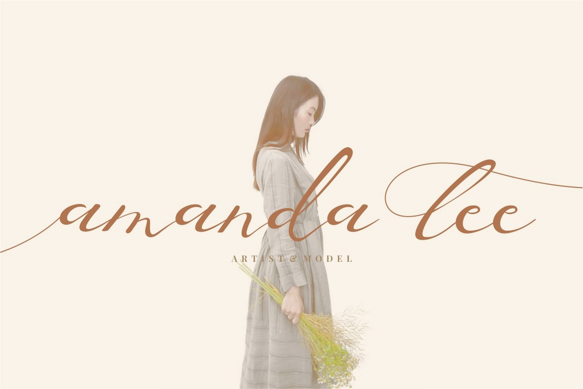 Lusya - Elegant Script Font Lusya - Elegant Script Font