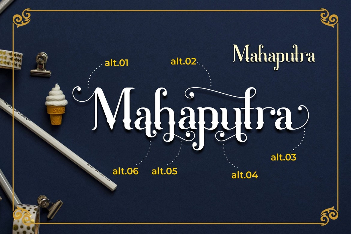 Mahaputra - Vintage Elegant Display Font Mahaputra - Vintage Elegant Display Font