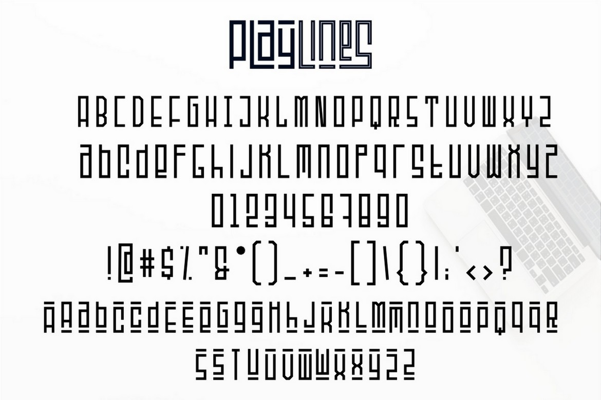 Playlines - Unique And Modern Display Font Playlines - Unique And Modern Display Font