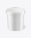 Glossy Plastic Bucket Mockup