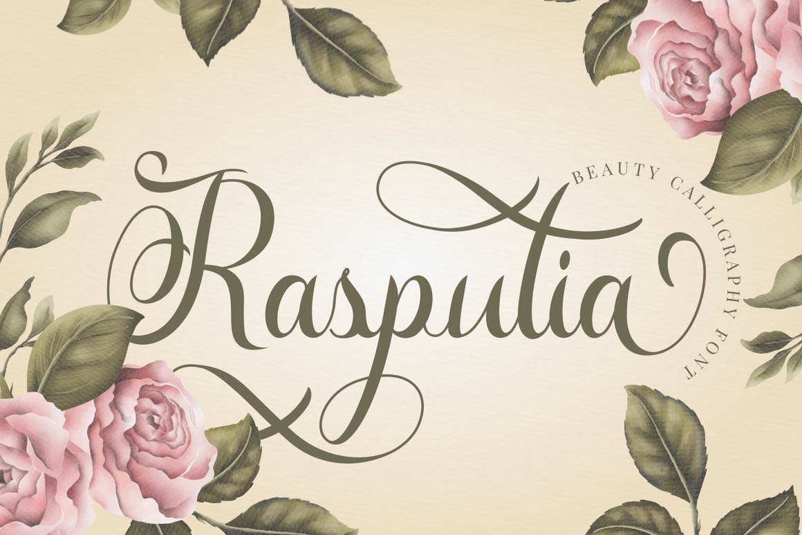 Rasputia - Luxury Elegant And Beautiful Calligraphy Font Rasputia - Luxury Elegant And Beautiful Calligraphy Font