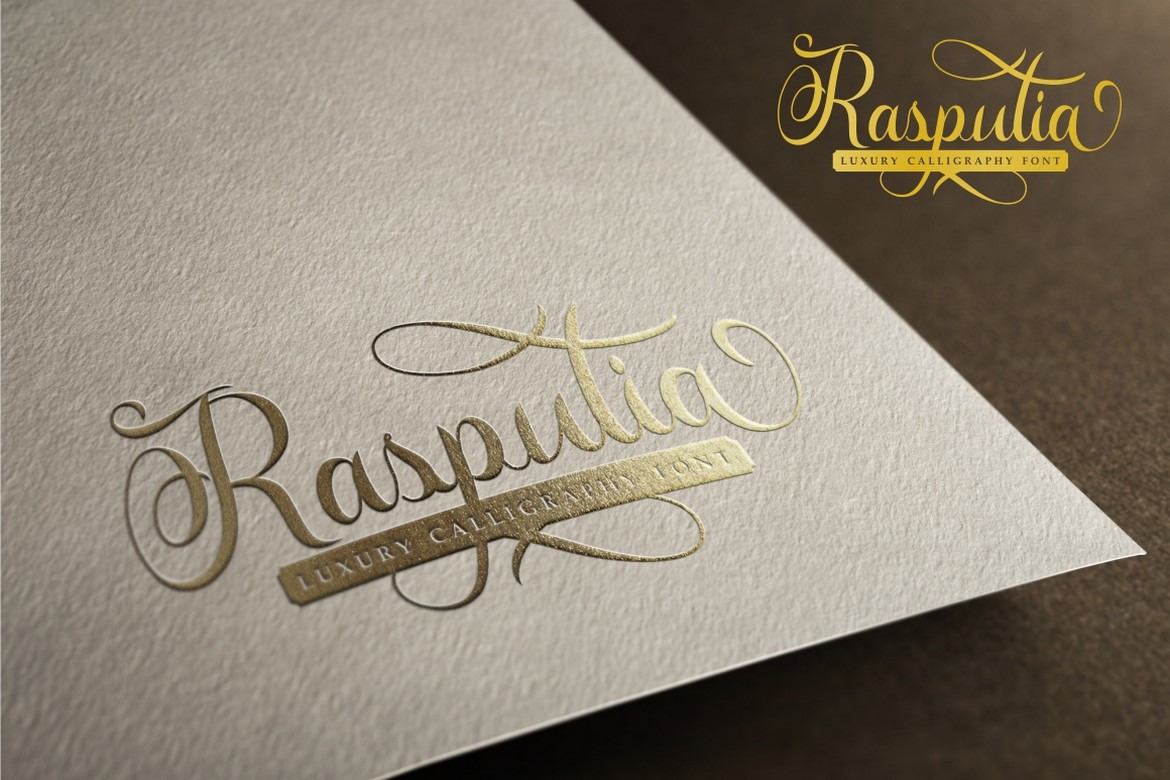 Rasputia - Luxury Elegant And Beautiful Calligraphy Font Rasputia - Luxury Elegant And Beautiful Calligraphy Font