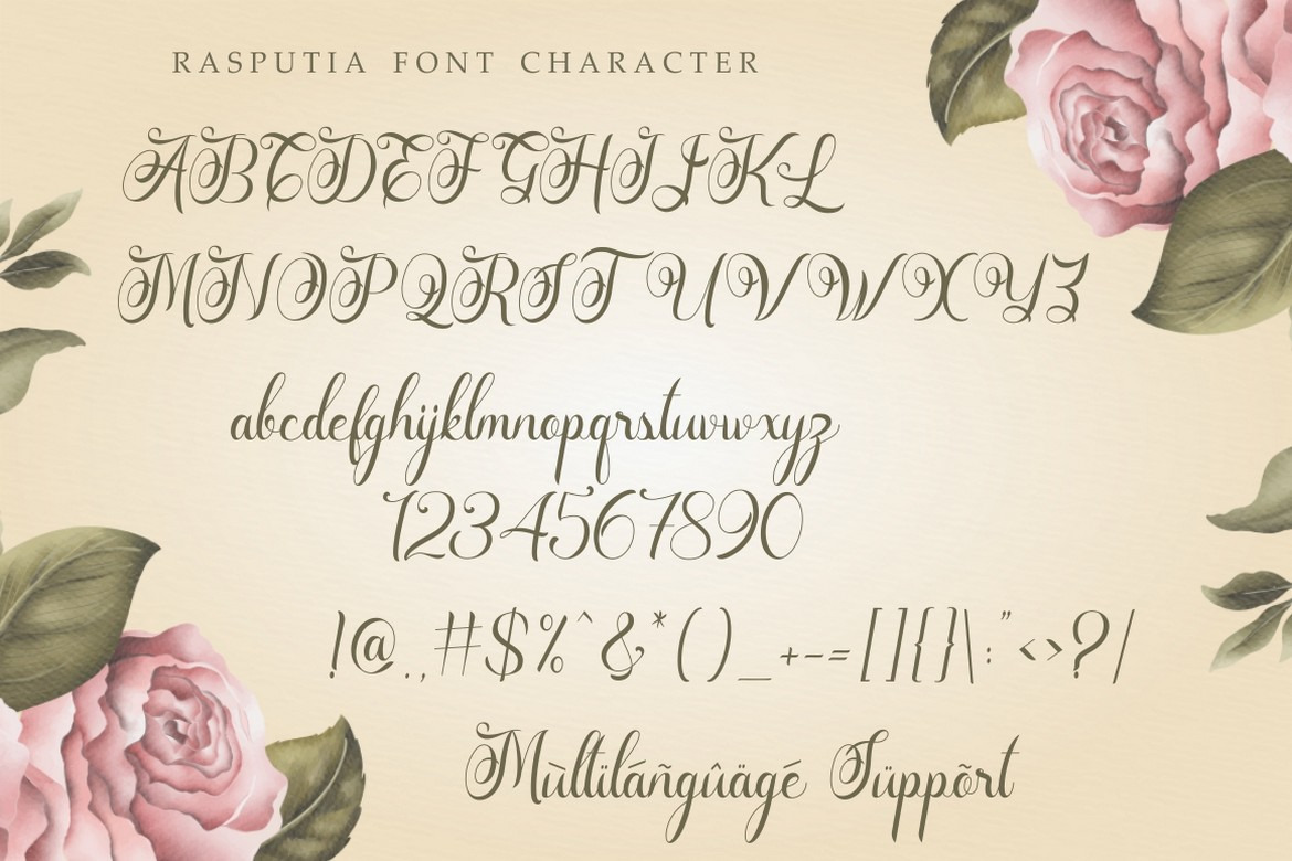 Rasputia - Luxury Elegant And Beautiful Calligraphy Font