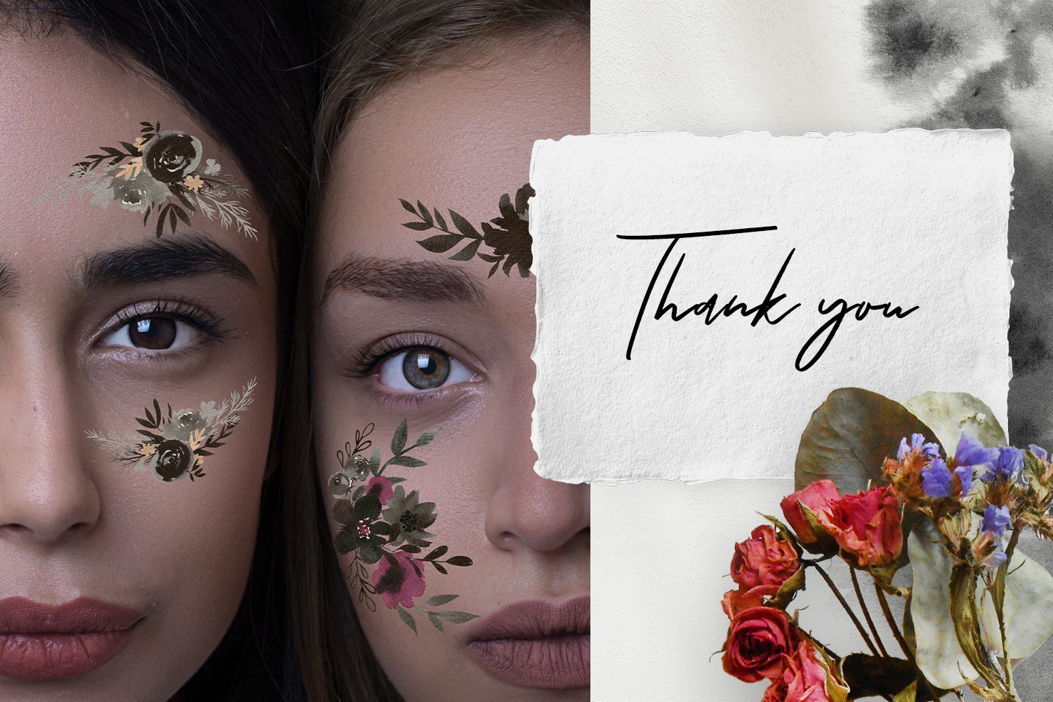 Floral Ink Hand Painted Collection Floral Ink Hand Painted Collection