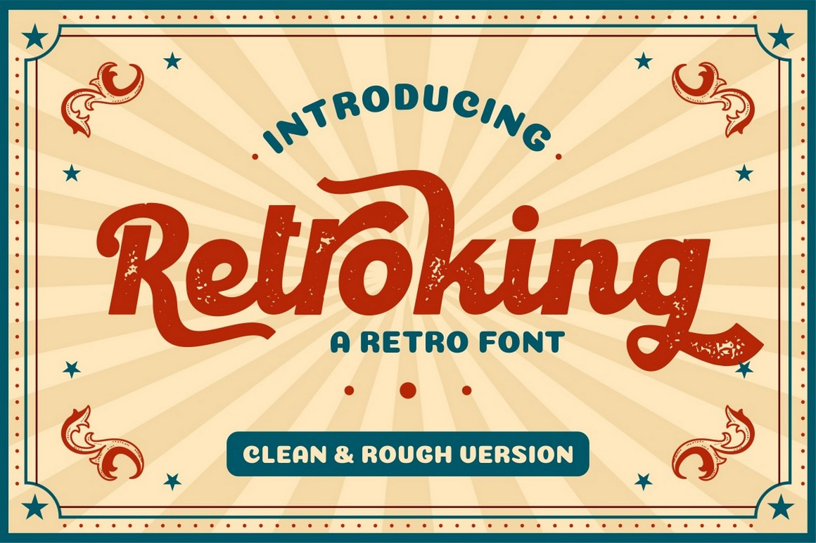 Retroking - Retro Style Display Font