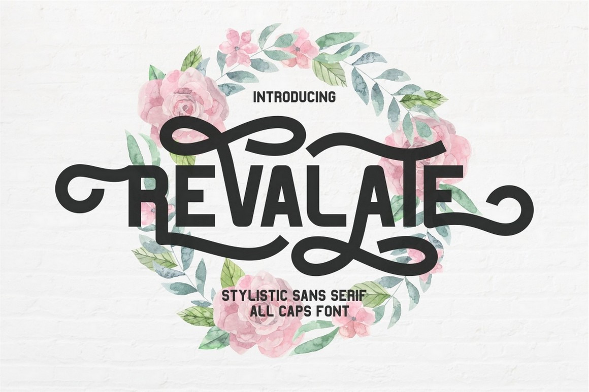 Revalate - Stylistic Display Sans Serif Font Revalate - Stylistic Display Sans Serif Font